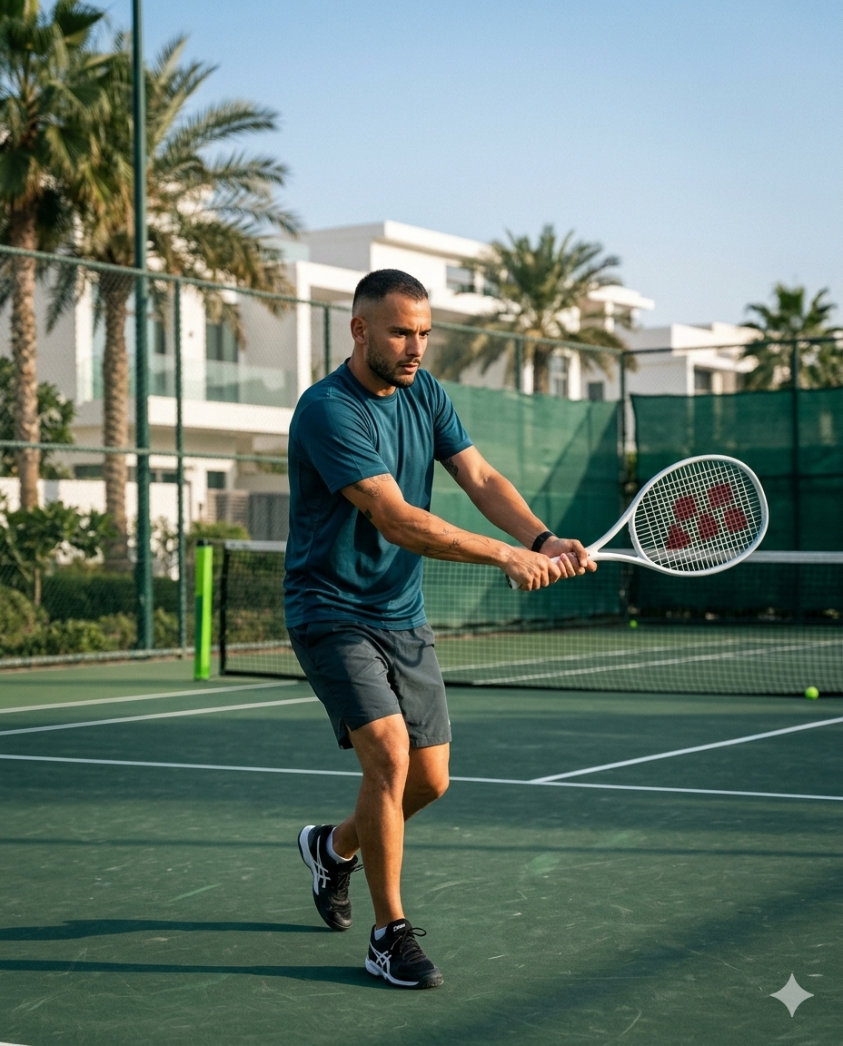 Coach demonstrating technique
